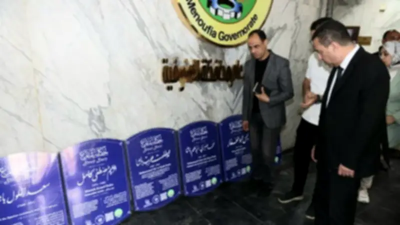 محافظ المنوفية يتفقد لوحات مشروع حكاية شارع لتعزيز الهوية الحضارية
