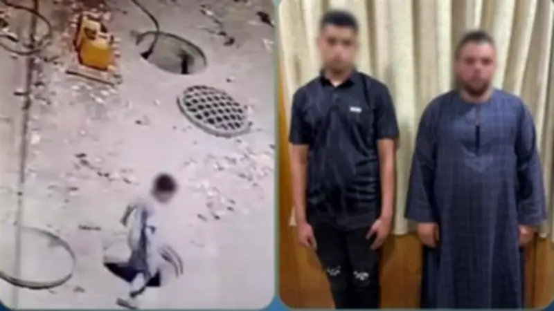 سقوط طفل في بالوعة صرف بسوهاج وضبط العمال المهملين