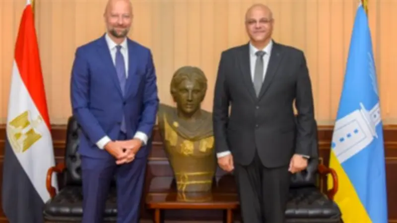محافظ الإسكندرية يبحث مع سفير النرويج تعزيز التعاون والاستثمار المشترك