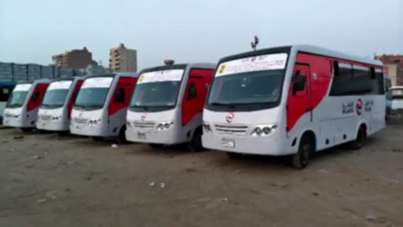 بدء التشغيل الفعلي لمنظومة النقل الداخلي الجديدة بمدينة الشروق