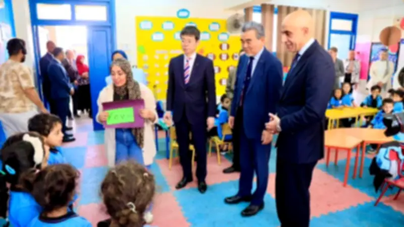 وزير التعليم ورئيس جامعة هيروشيما يتفقدان المدرسة المصرية اليابانية بالقاهرة الجديدة