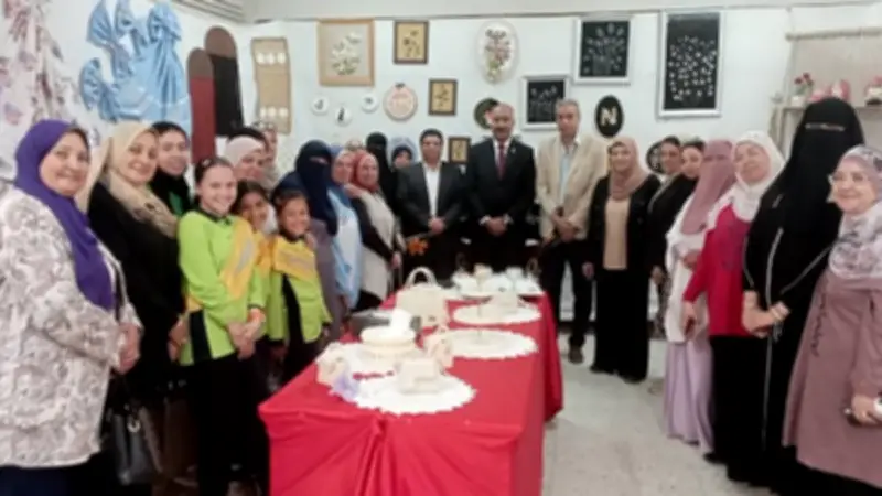 افتتاح المعرض السنوي لختام أنشطة الاقتصاد المنزلي بتعليم بني سويف