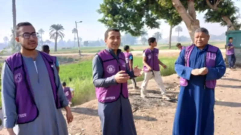 مبادرة شارك معانا ونضف ويانا لتجميل مداخل كوم الضبع في قنا