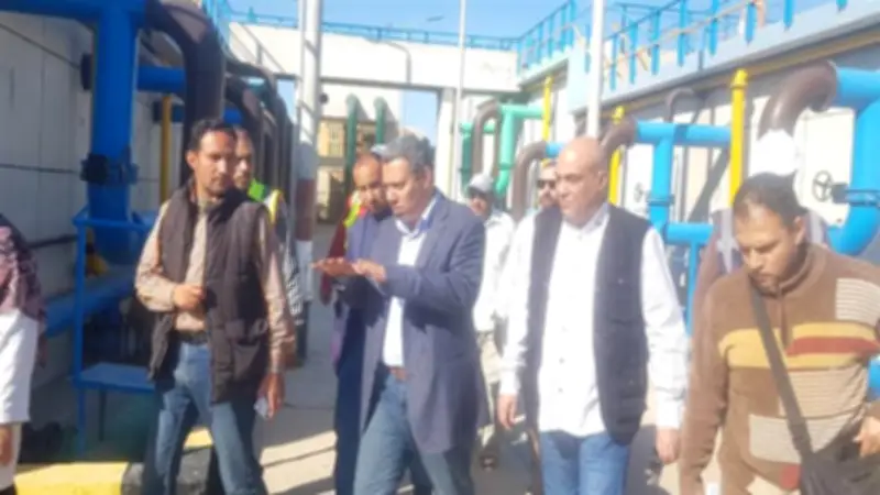 رئيس مياه كفر الشيخ يتفقد مواقع بلطيم لمتابعة التشغيل والخدمات