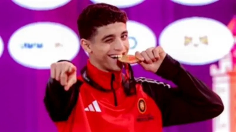 عبد الله حسونة لاعب المصارعة يتحدث عن إنجازه بذهبية أفريقيا