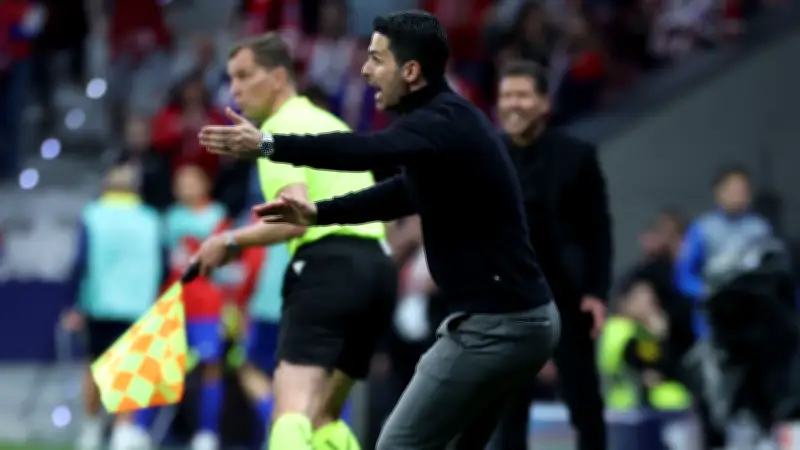 أرتيتا يهاجم حكم مباراة أتلتيكو مدريد وآرسنال بسبب قرار مثير للجدل