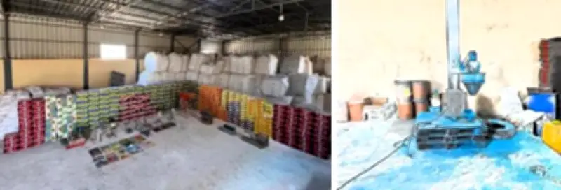 مداهمة مصنع مخالف في الشرقية لإنتاج أسمدة ومبيدات زراعية مغشوشة بمئات الأطنان