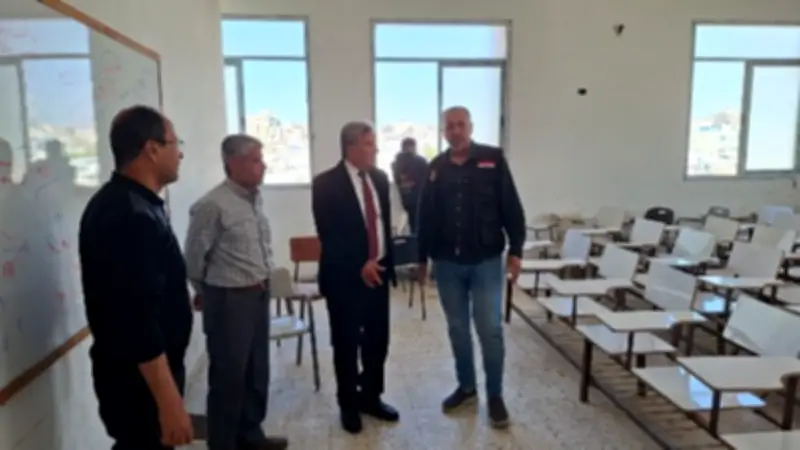 وفد اللجنة المصرية يزور المعاهد الأزهرية في غزة ويبحث سبل التعاون