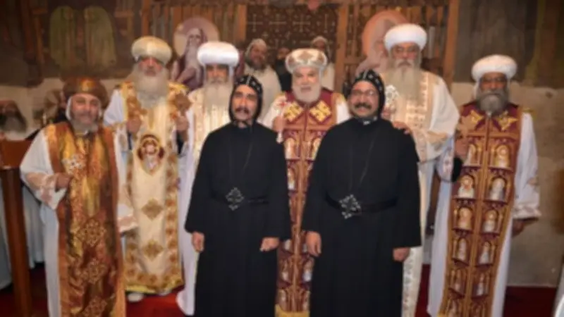 رسامة راهبين جدد بدير الأنبا أنطونيوس بالبحر الأحمر بمشاركة أساقفة كبار