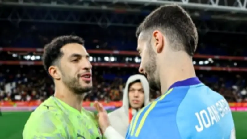 مصطفى شوبير يتألق مع منتخب مصر ويشارك صورًا من مباراة إسبانيا الودية