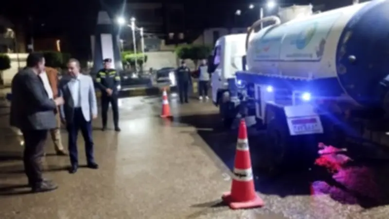 محافظ المنوفية يتفقد جهود شفط مياه الأمطار لمواجهة موجة الطقس السيئ