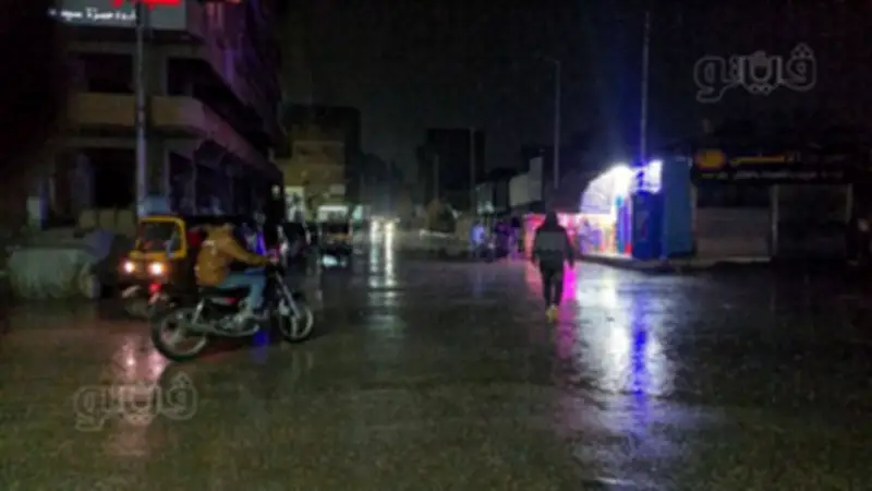 أمطار غزيرة ورياح نشطة تضرب القليوبية وتغرق شوارع شبرا الخيمة