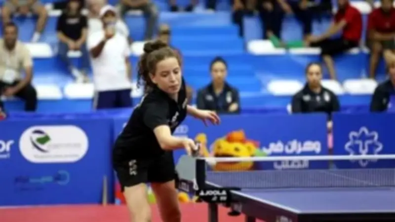 وزير الرياضة يتصل بهنا جودة بعد أدائها التاريخي في كأس العالم لتنس الطاولة
