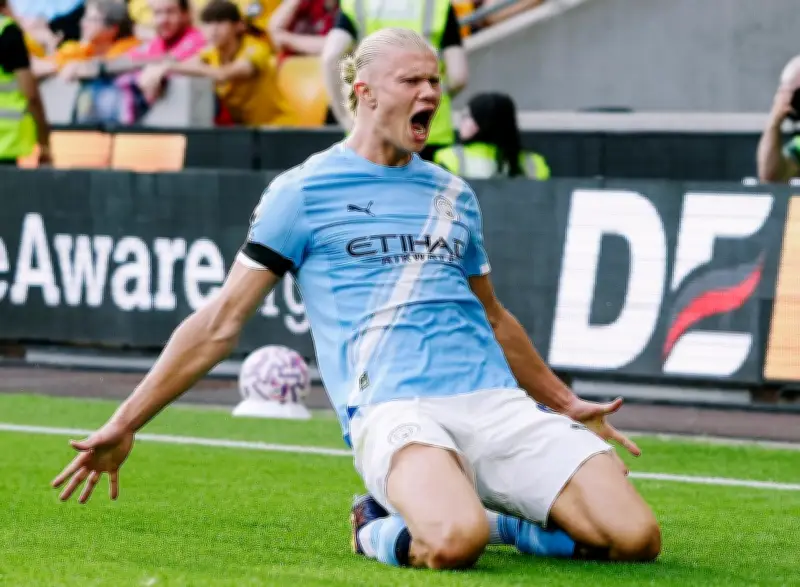 بمشاركة صلاح.. مان سيتي يتقدم على ليفربول بثنائية هالاند في الشوط الأول