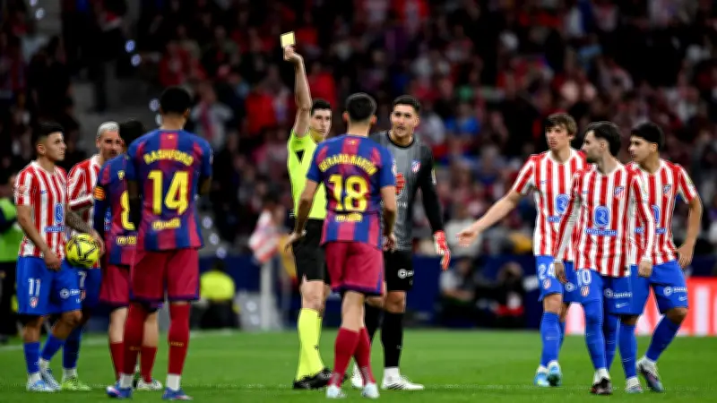 كواليس مثيرة لقرارات الفار في مباراة برشلونة وأتلتيكو مدريد: تسجيلات تكشف تفاصيل التراجع عن الطرد