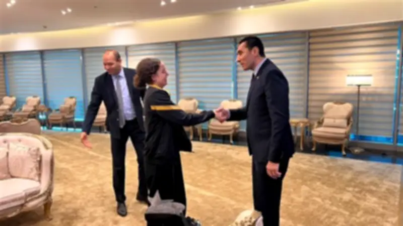 وزير الرياضة يستقبل هنا جودة بعد إنجازها التاريخي في كأس العالم لتنس الطاولة