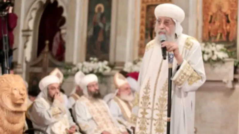 البابا تواضروس يدعو لترشيد الاستهلاك في قداس أحد الزعف بالإسكندرية
