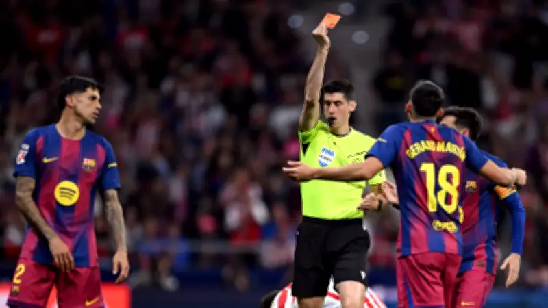 أتلتيكو مدريد يستعين بمقارنة فيديو قديم للاحتجاج على قرار تحكيمي في مواجهة برشلونة