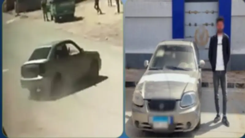 ضبط سائق قام بحركات استعراضية خطيرة بشمال سيناء وإتلاف سيارة في المنوفية