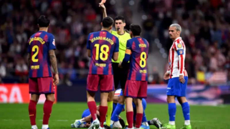 أتلتيكو مدريد يشن هجوماً حاداً على لجنة الحكام بعد قرارات مباراة برشلونة