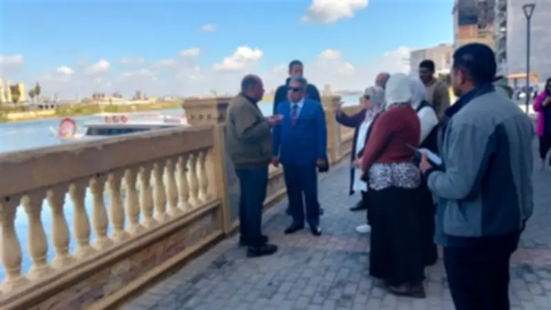 محافظ الدقهلية يتفقد ممشى المنصورة ويؤكد على الصيانة الدورية والنظافة
