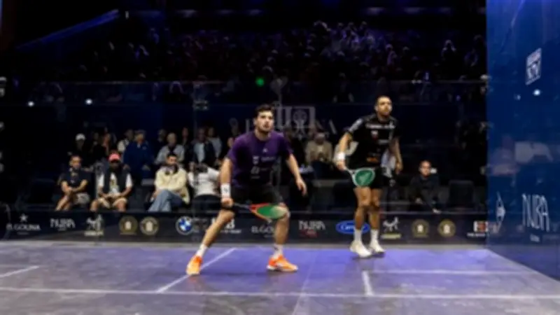 مصطفى عسل وهانيا الحمامي يتأهلان لنصف نهائي بطولة الجونة للإسكواش