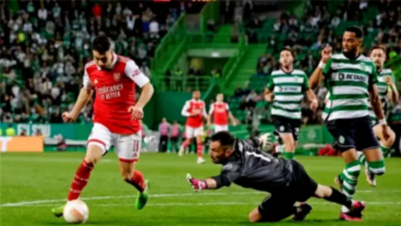 دوري أبطال أوروبا: تعادل سلبي بين سبورتنج لشبونة وأرسنال في الشوط الأول من ربع النهائي