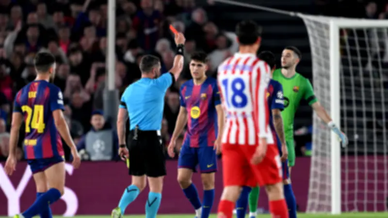 برشلونة يواجه حكمه المثير للجدل في قمة أوروبية نارية أمام أتلتيكو مدريد