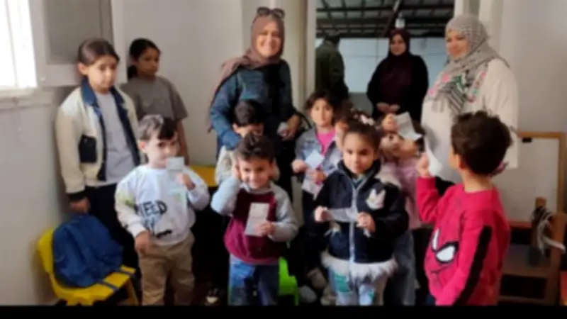 اتحاد المرأة بحزب الوعي يشارك أطفال فلسطين في مركز ميرا احتفالات يوم اليتيم