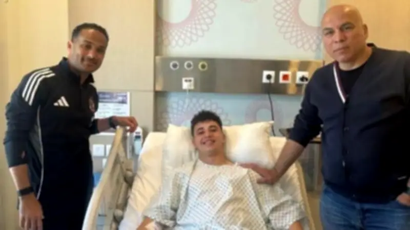 يوسف وسليمان يزوران بلال عطية بعد جراحة الركبة ويدعمانه معنوياً