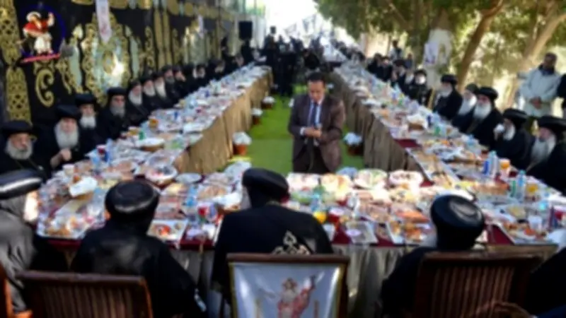 البابا تواضروس يشارك رهبان وادي النطرون احتفالات شم النسيم في أجواء روحانية