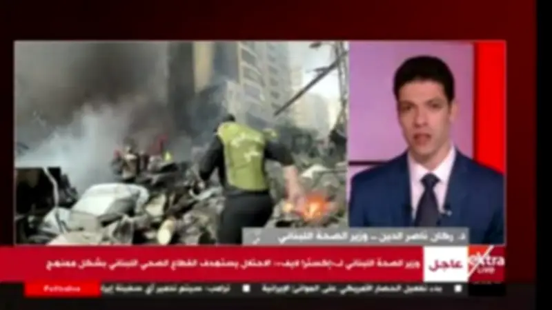 وزير الصحة اللبناني يشيد بالدعم المصري غير المسبوق ويحذر من استهداف القطاع الصحي