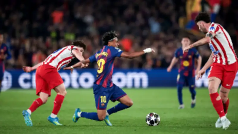 اليويفا يتدخل لحل أزمة العشب بين برشلونة وأتلتيكو مدريد قبل موقعة دوري الأبطال