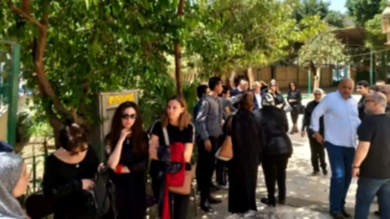 تشييع جثمان والد زوجة الفنان سيد رجب من مسجد أسد بن فرات بالدقي