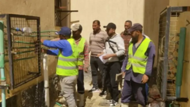 حملة مكثفة لقطع المياه عن الوصلات غير القانونية ومتابعة مشروعات الإسكان بمدن أكتوبر