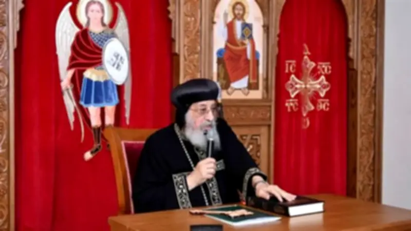 البابا تواضروس يؤكد على ضرورة ترشيد الطاقة ويدعو للسلام في فلسطين