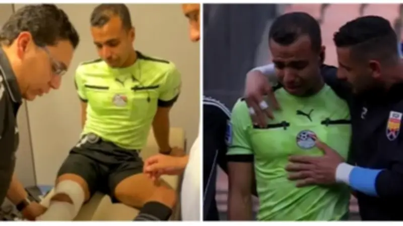 رابطة الأندية تعلن دعمها للحكم مصطفى الشهدي بعد إصابته في مباراة مودرن والجونة