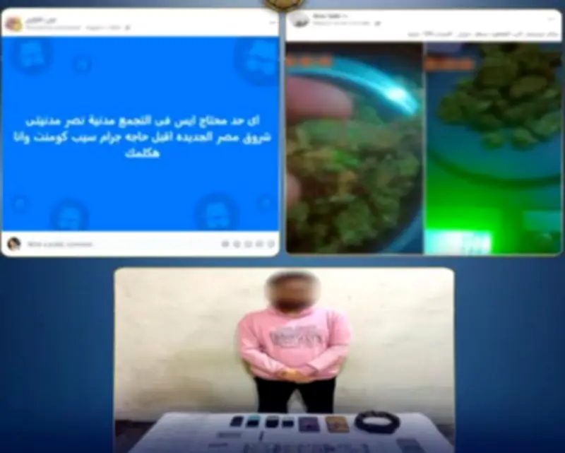 القبض على تاجر مخدرات في القليوبية بعد ترويجه عبر الإنترنت