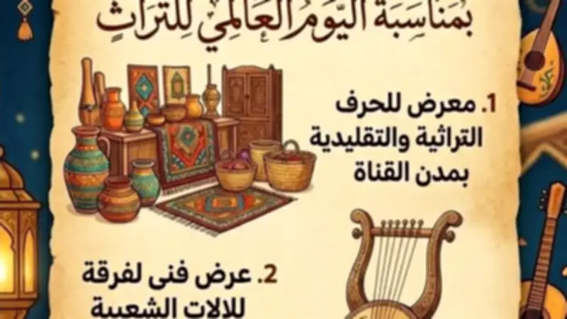 ثقافة الإسماعيلية تحتفل باليوم العالمي للتراث بفعاليات ثقافية متنوعة غداً