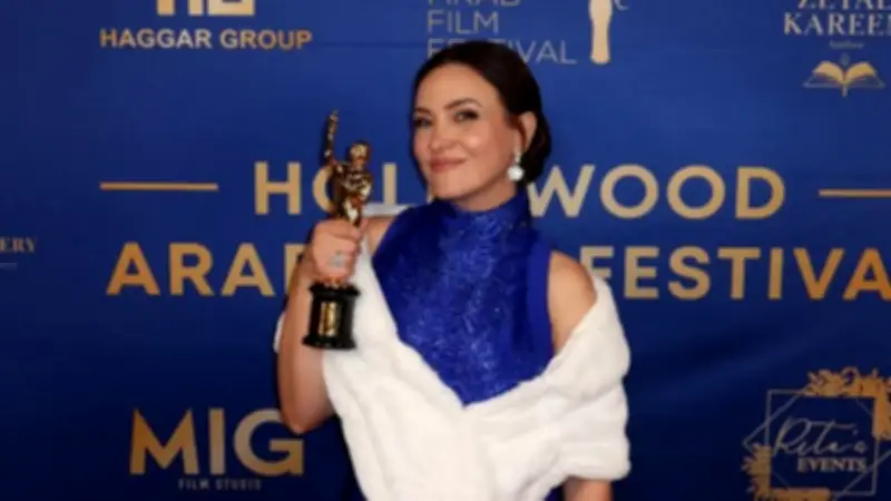 تكريم ريهام عبد الغفور في مهرجان هوليوود للأفلام العربية تقديراً لمسيرتها الفنية