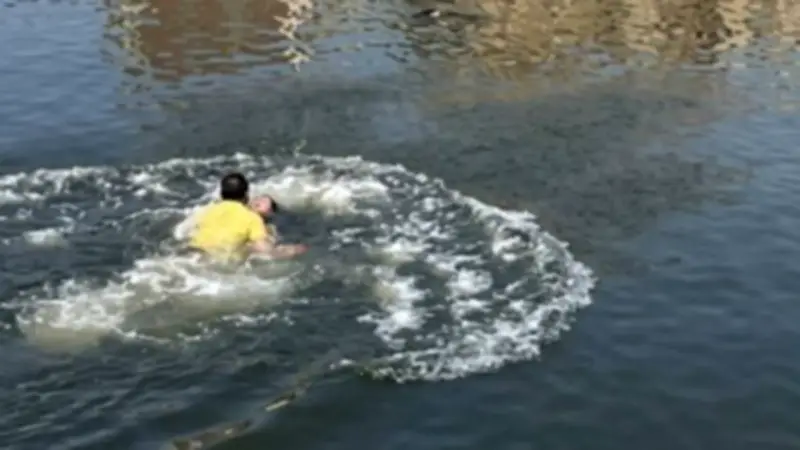 إنقاذ ربة منزل من الغرق في بحر تنهله بالفيوم بعد سقوطها واستغاثتها