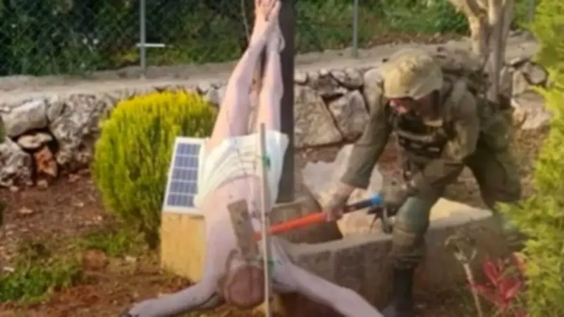 اعتراف رسمي يثير الجدل: جيش الاحتلال الإسرائيلي يقر بتحطيم تمثال المسيح في لبنان