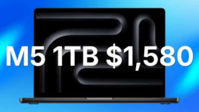 حرب أسعار شرسة تشعل سوق ماكبوك برو M5 بسعة 1 تيرابايت في الولايات المتحدة