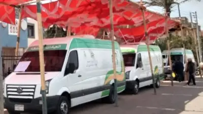 قافلة طبية مجانية تفحص 1061 مواطنًا بقرية الشيخ بيصار في كفر الشيخ