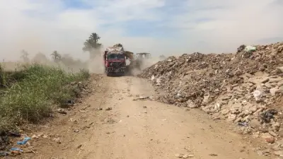 رفع 110 متر مكعب من المخلفات في طريق الشوادر بقوص للحفاظ على المظهر الجمالي