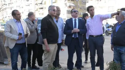 محافظ بورسعيد يتفقد مشروع تطوير مساكن أمل نهضة مصر لخدمة 1248 نسمة