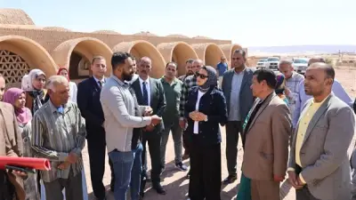 محافظ الوادي الجديد تتابع مشروع إحياء قرية حسن فتحي بـ 17 مليون جنيه