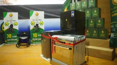 بيت الزكاة يوزع 200 طن غذاء و50 جهاز عروسة و40 كرسيًا متحركًا لأهالي شمال سيناء