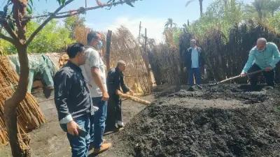 إزالة 4 مكامير فحم نباتي بقرية المعصرة في أسيوط استجابة لشكاوى الأهالي