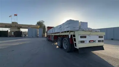 الهلال الأحمر المصري يطلق قافلة مساعدات إنسانية ضخمة إلى غزة تحمل 5060 طنًا